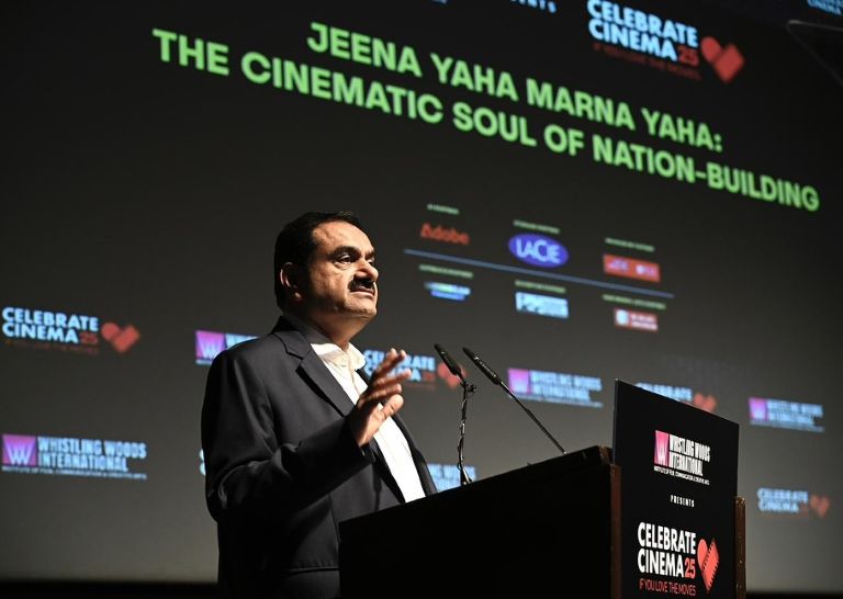 Gautam Adani Lauds Whistling Woods International Students as ‘Gems of Bharat’; Praises Rajkumar Hirani, Kartik Aaryan