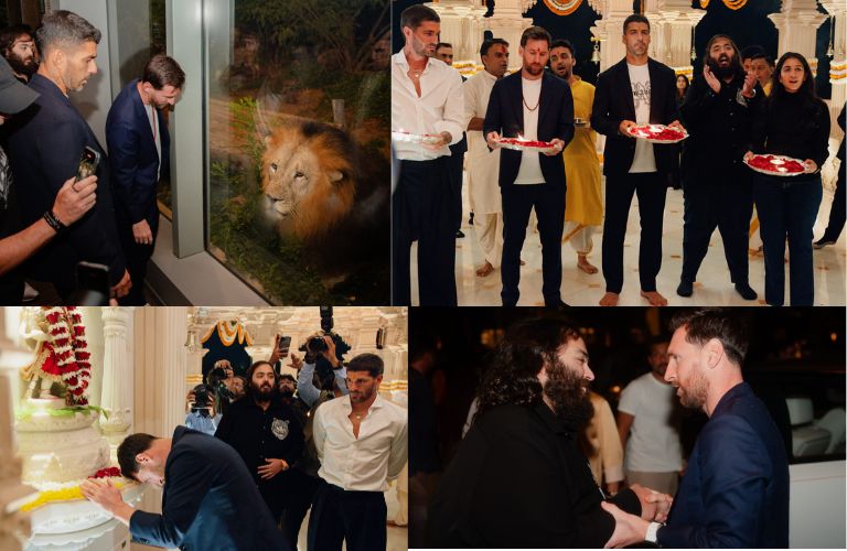Lionel Messi Takes Part in Hindu Rituals, Explores Wildlife During Vantara visit on final leg of GOAT Tour