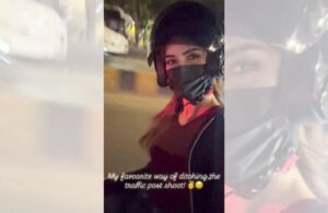 Kriti Sanon Ditches City Traffic, Chooses Unconventional Ride After Shoot