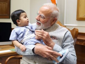 PM Modi’s Adorable Moment with Little Omy Goes Viral, Melts Hearts Online