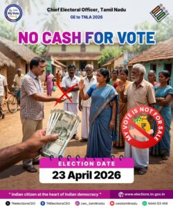 Over ₹2 Crore Unaccounted Cash Seized in Mylapore Ahead of Tamil Nadu Polls, NRI Voters Return to State Ahead of Polls
