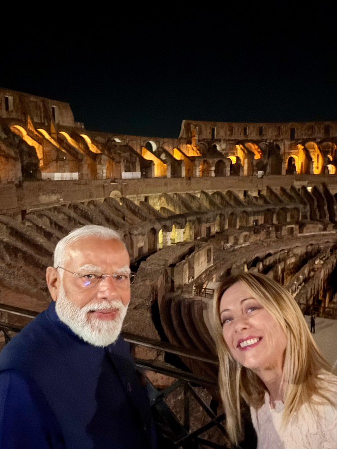 Giorgia Meloni Welcomes PM Narendra Modi to Italy on Final Leg of Five-Nation Tour