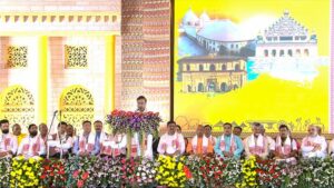 Himanta Biswa Sarma Sworn in for Second Term as NDA Retains Power in Assam Himanta Biswa Sarma Sworn in for Second Term as NDA Retains Power in Assam