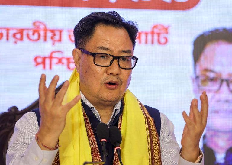 Kiren Rijiju Slams TMC MP Sagarika Ghosh Over BJP Absence Claim During Rabindranath Tagore Tribute