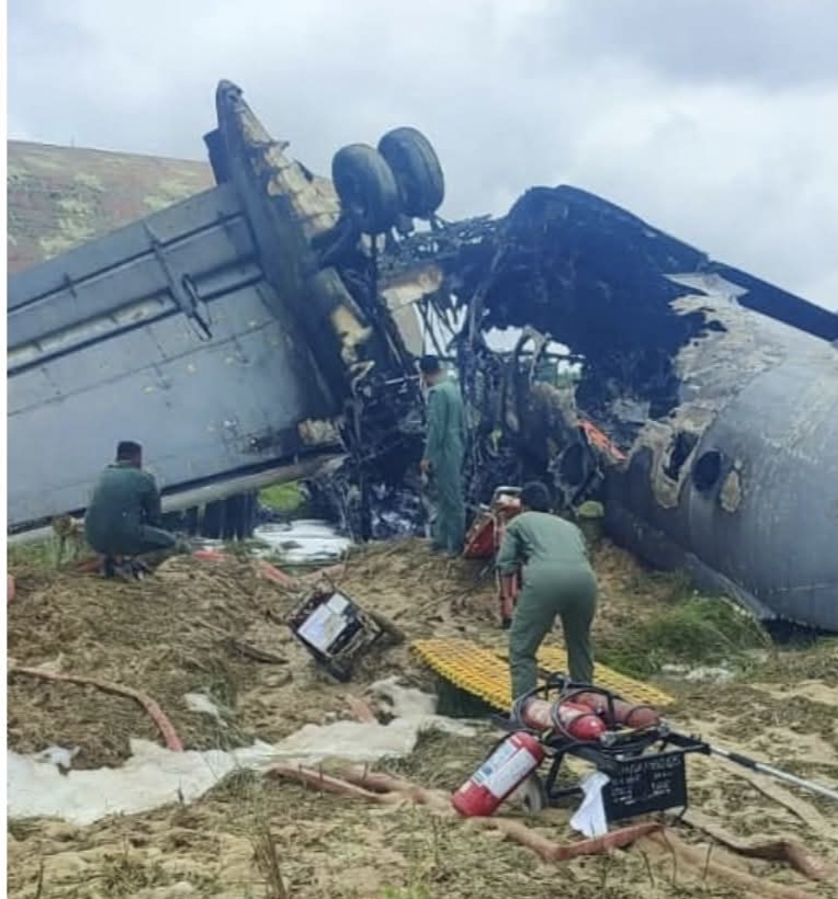 Breaking! IAF AN-32 Transport Aircraft Catches Fire After Landing at Assam's Jorhat
