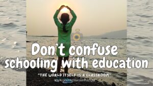 Don’t confuse schooling with education Don’t confuse schooling with education