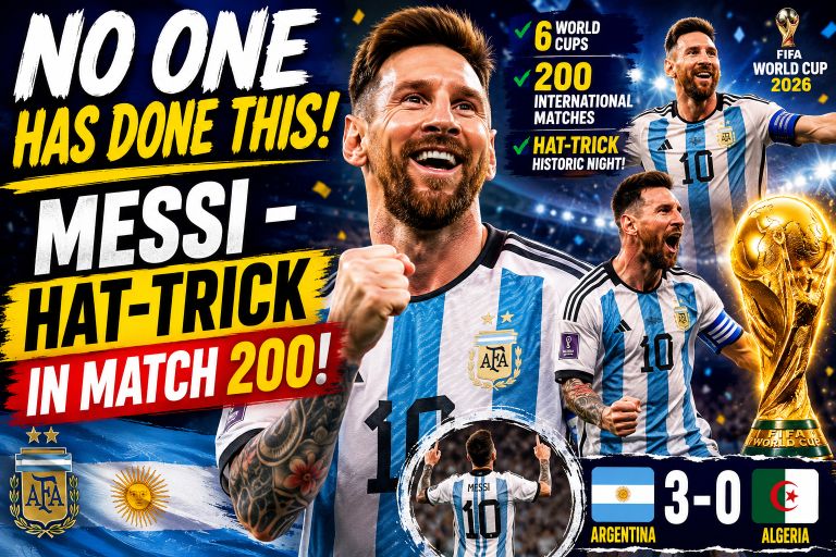 Messi Breaks New Ground: Historic Hat-Trick in 200th International Match